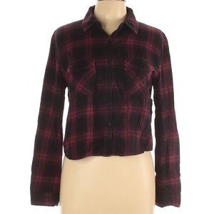 Forever 21 Cropped Plaid Flannel